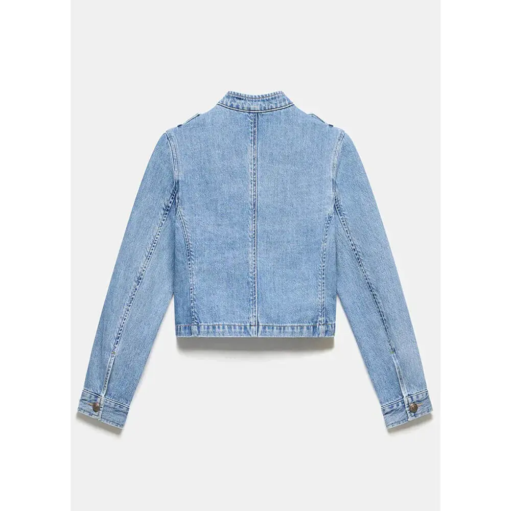 Mint Velvet Blue Denim Military Jacket